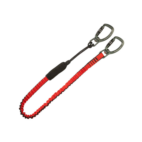 Bungee Tether Two Dual-Action Swivel Carabiners - 7kg / 15lb
