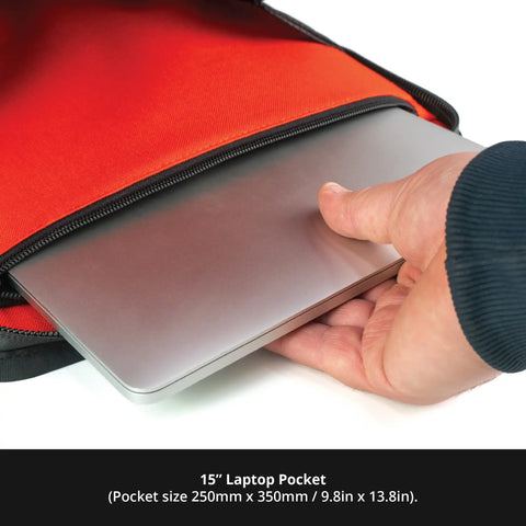 GRIPPS Mule Tool Backpack 15" Laptop Pocket Close up