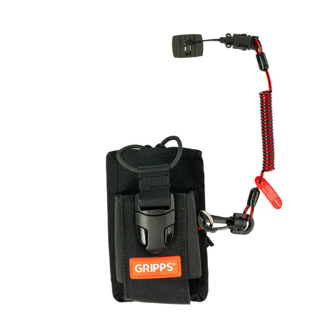 Adjustable Two-Way Radio Holster with Coil E-Tether & E-Catch - 0.5kg / 1.1lb