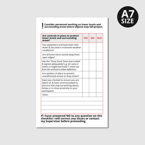 Drop Object Checklist GRIPPS® Dropped Object Checklist – GRIPPS Global