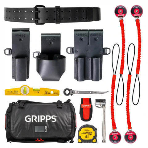 Scaffolders Kit - Leather 4 Tool Retractable