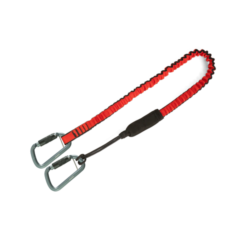 Bungee Tether Two Dual-Action Carabiners - 7kg / 15lb